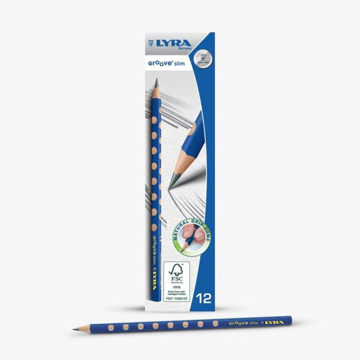 Lyra Groove Slim Graphite B Pencils Box of 12