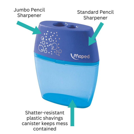 Maped Two Hole Sharpener with Container