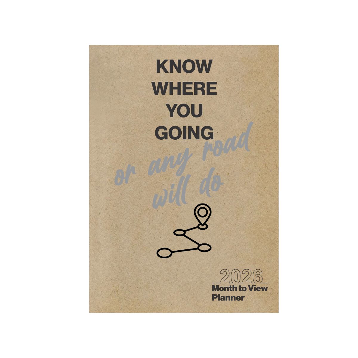 2026 A4 Month to View Planner