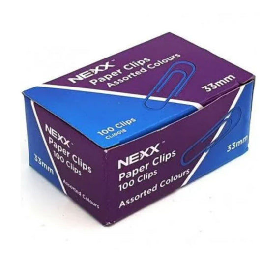 Nexx Paper Clips - Assorted Colours