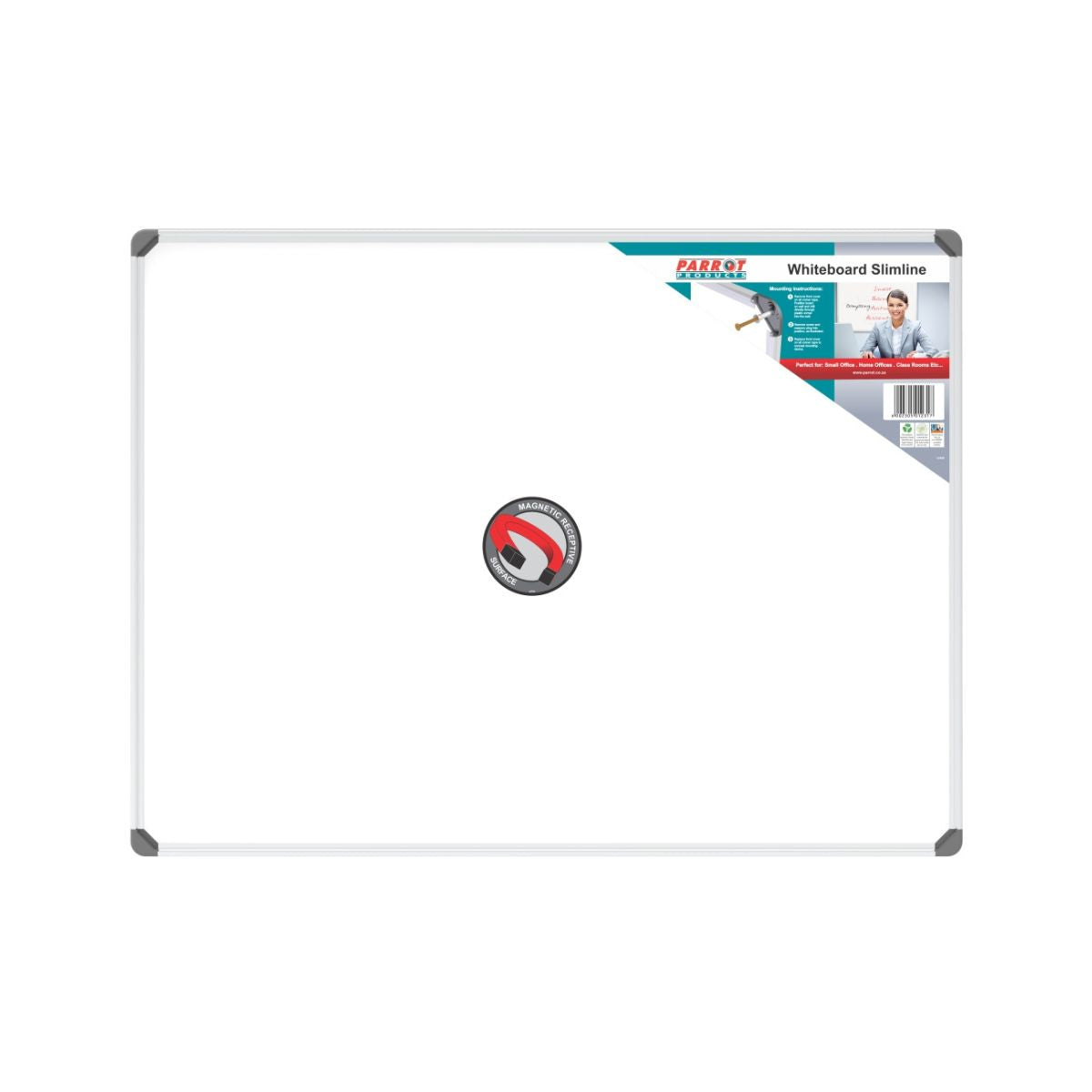 Parrot Slimline 900x600mm Magnetic Whiteboards