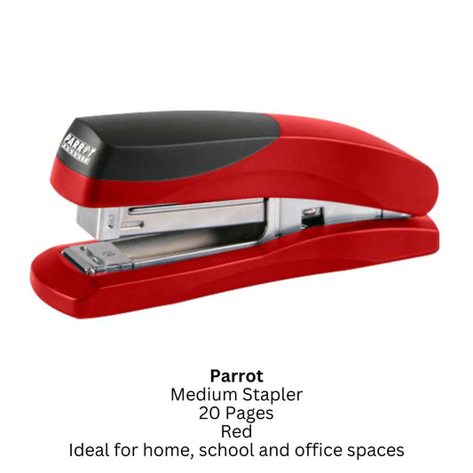 Parrot Plastic Medium Stapler - 20 Page