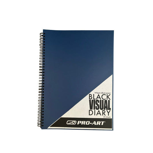 Pro-Art Visual Diary A4 - Black Pages