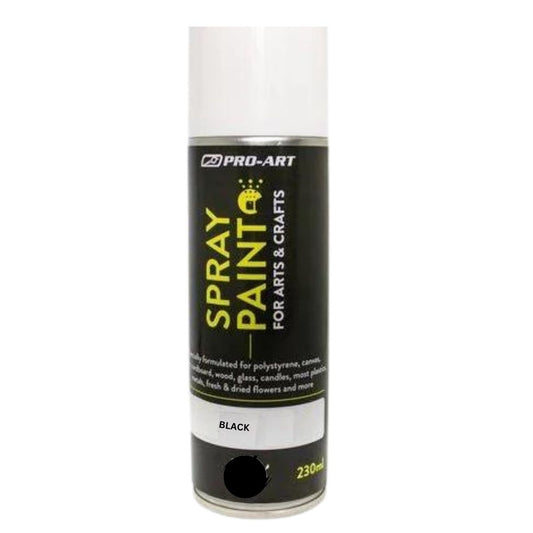 Pro-Art Black Spray Paint