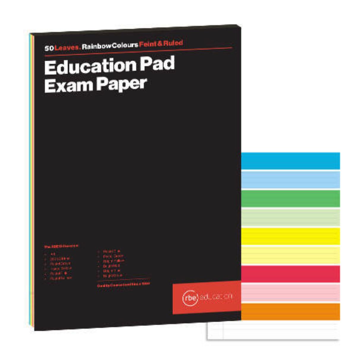 A4 Rainbow Education Exam Pad