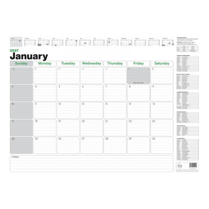 2027 RBE A2 Corporate Desk Calendar Pad