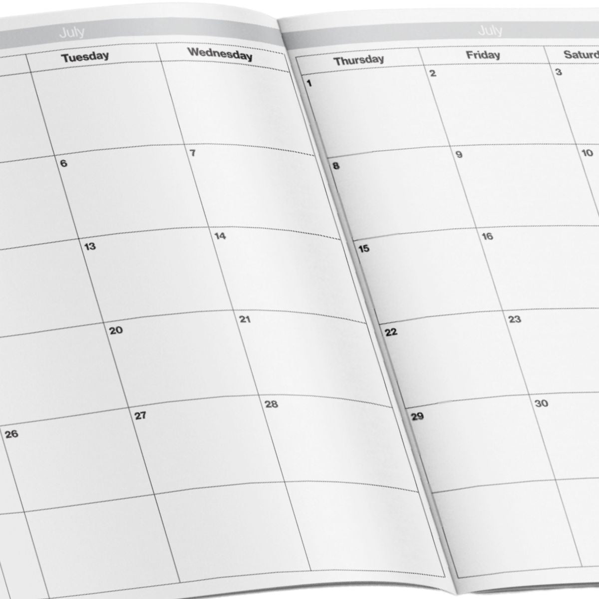 2027 A4 Month to View Planner