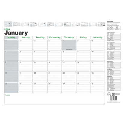 2026 RBE A2 Corporate Desk Calendar Pad