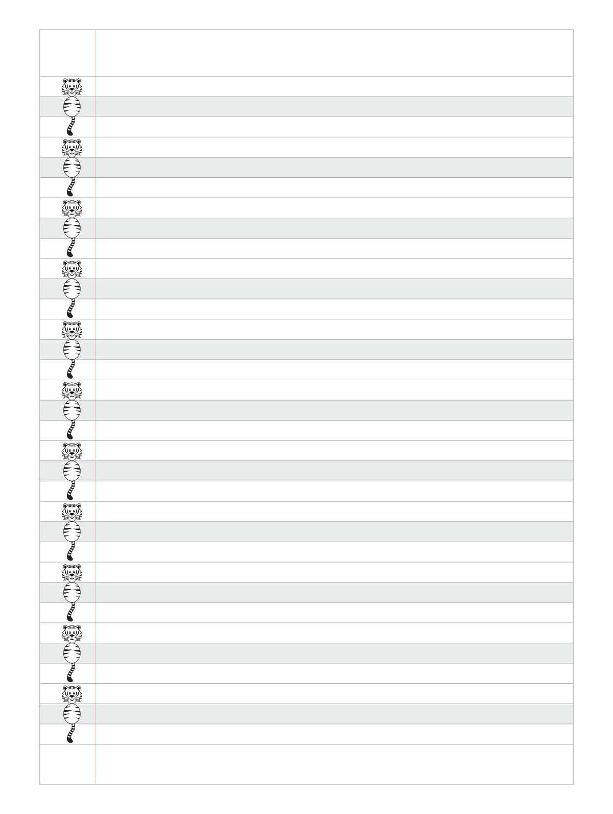 RBE A4 Tiger Exercise Book - 72 Page