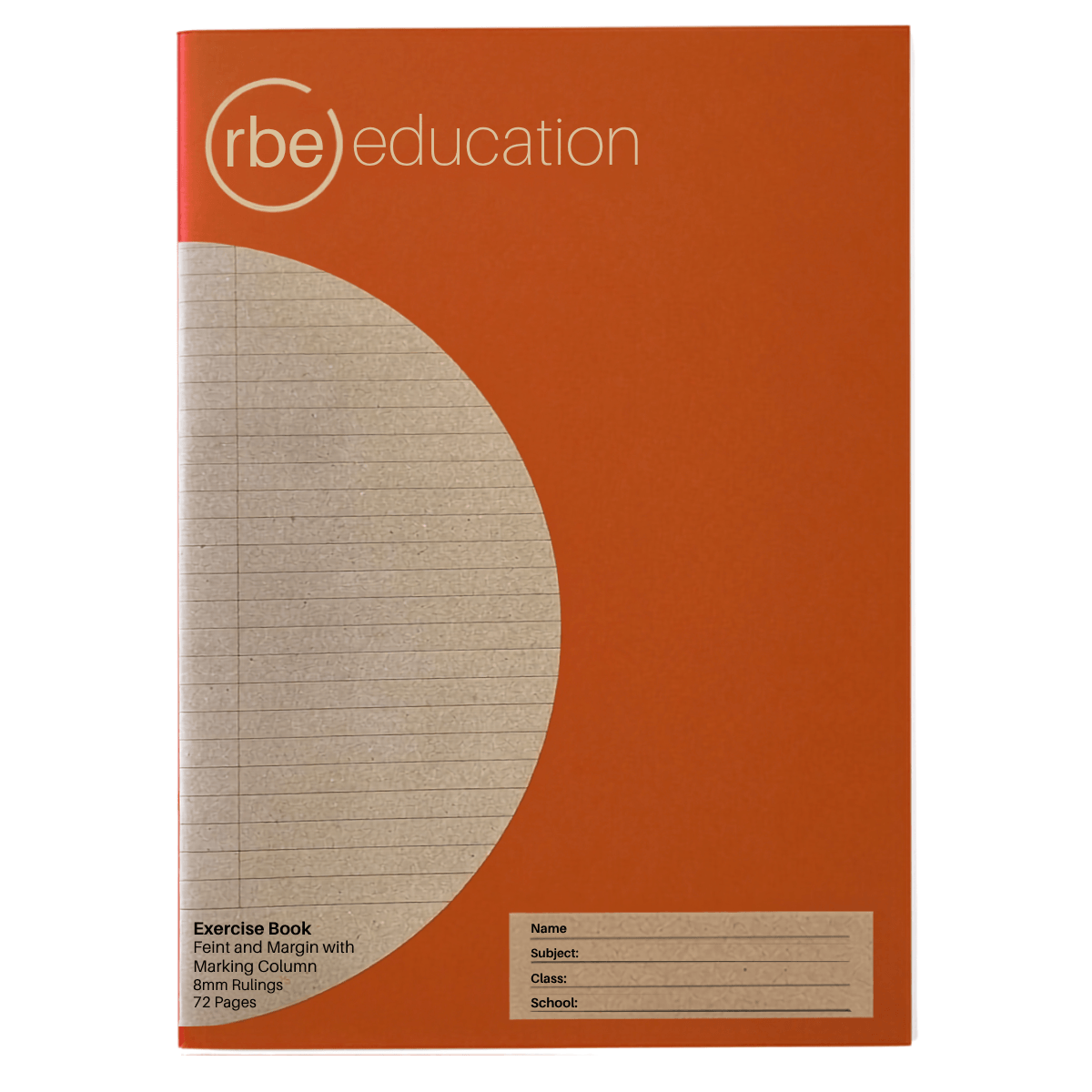 RBE 8mm Feint and Margin A4  Exercise Book - 72 Page