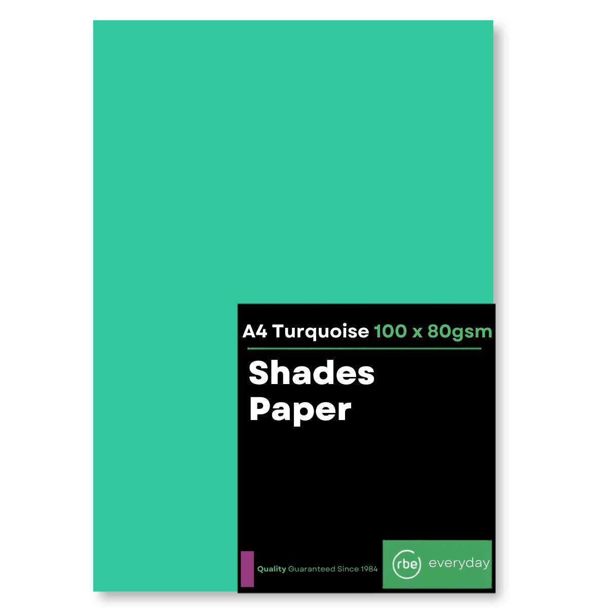 Shades Turquoise A4 Paper, Board & Envelopes