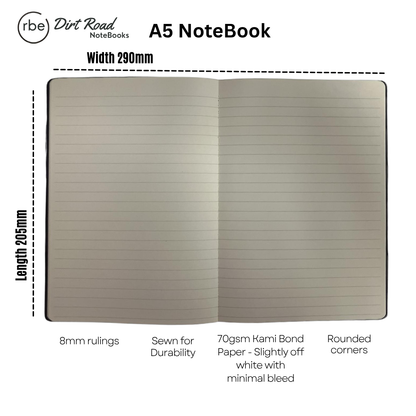 RBE Dirt Road Notebook (Stormy Sky) – 3 Pack