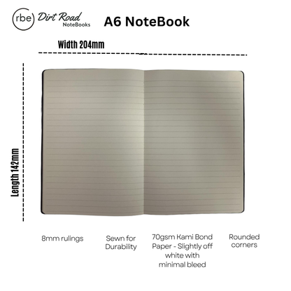 RBE Dirt Road Notebook (Stormy Sky) – 3 Pack