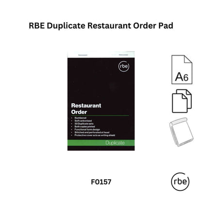 RBE Restaurant Order Pads