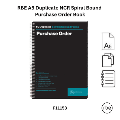 RBE Purchase Order Books & Pad