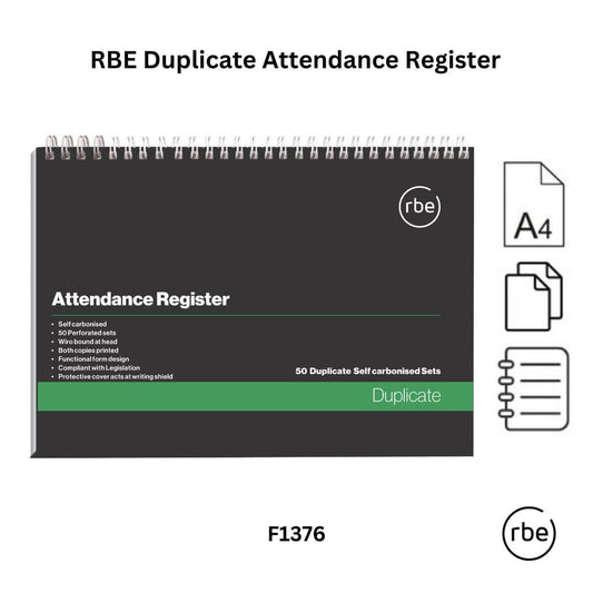 RBE A4 Attendance Register