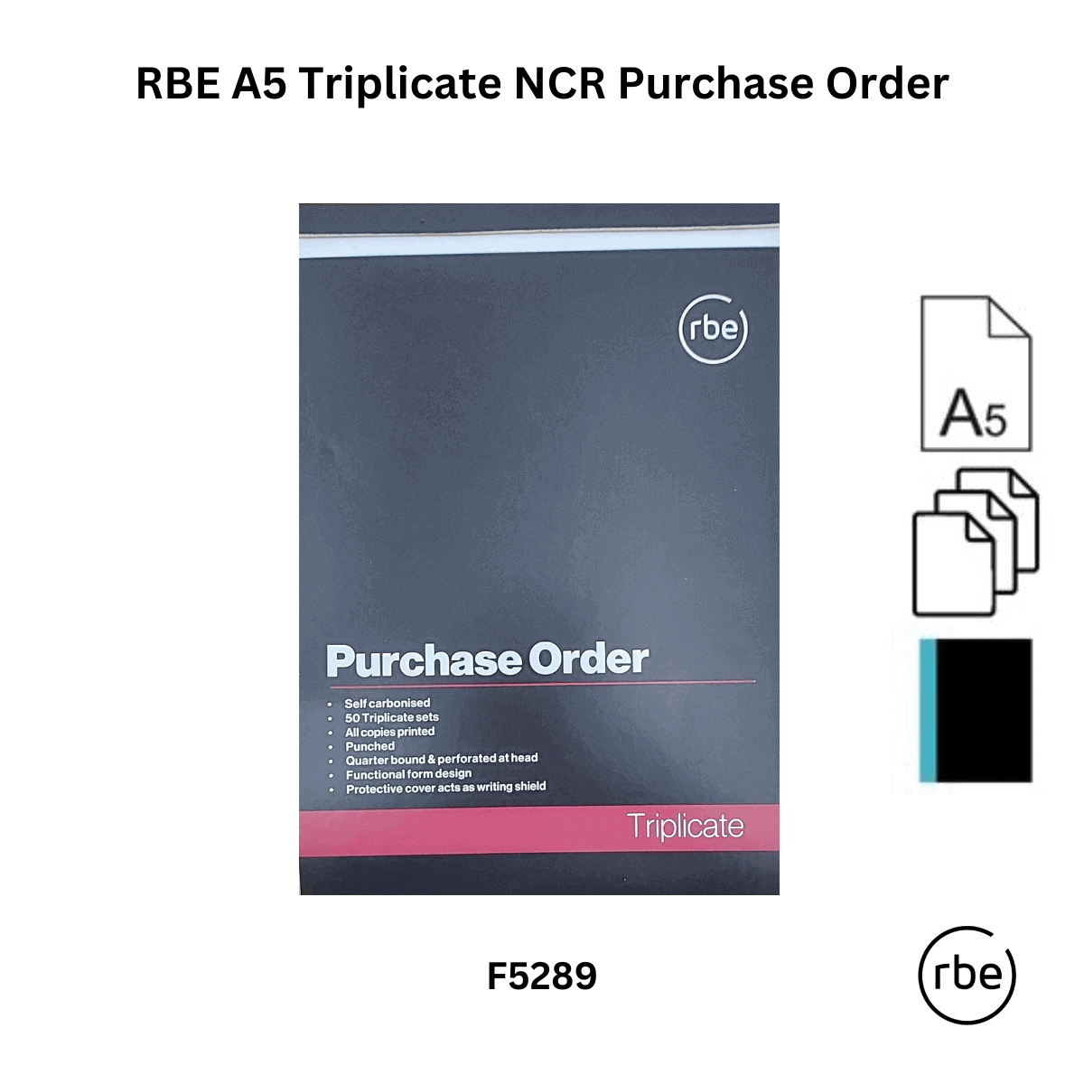 RBE Purchase Order Books & Pad