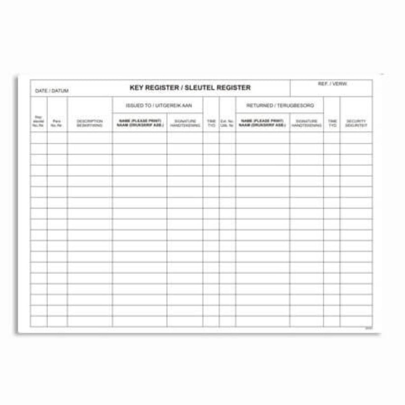 Key Register – Paperly