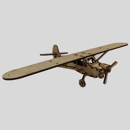 Laser Cut Piper Cub Airplane Model