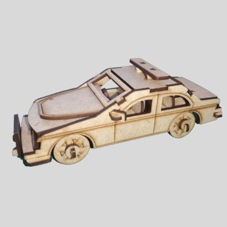 Laser Cut Police Car Model