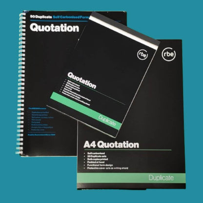 RBE Quotation Books & Pads