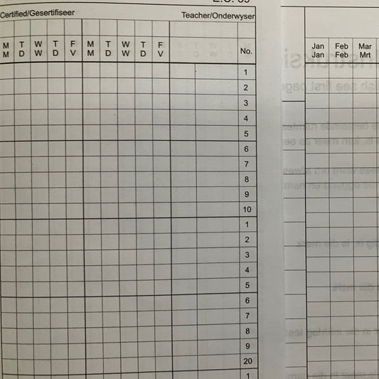 School Attendance Register