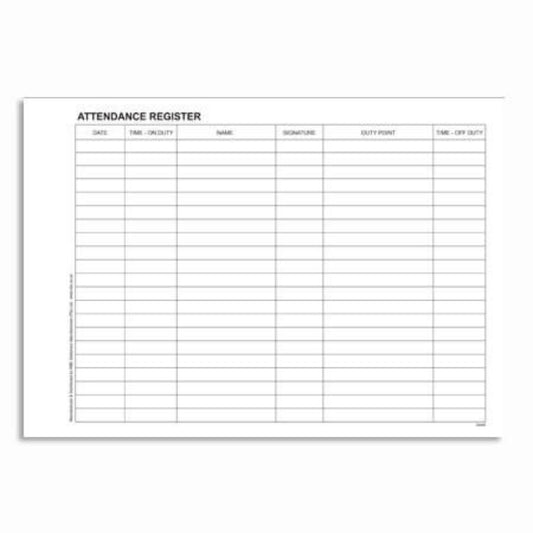 Security Attendance Register