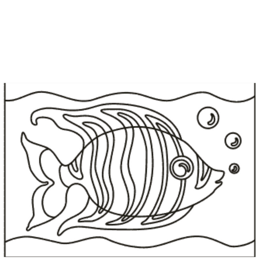 (Sand Art Card) Angel Fish