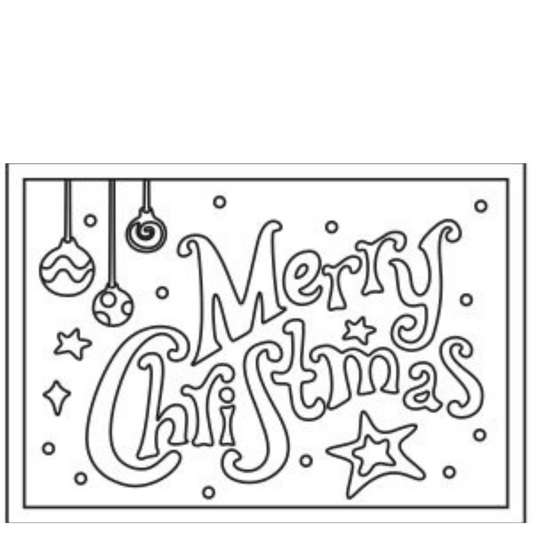 (Sand Art Card) Merry Christmas