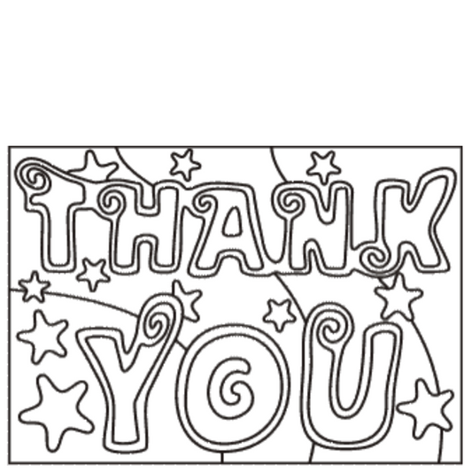 (Sand Art Card) Thank You