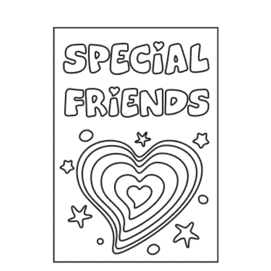 (Sand Art Card) Special Friends