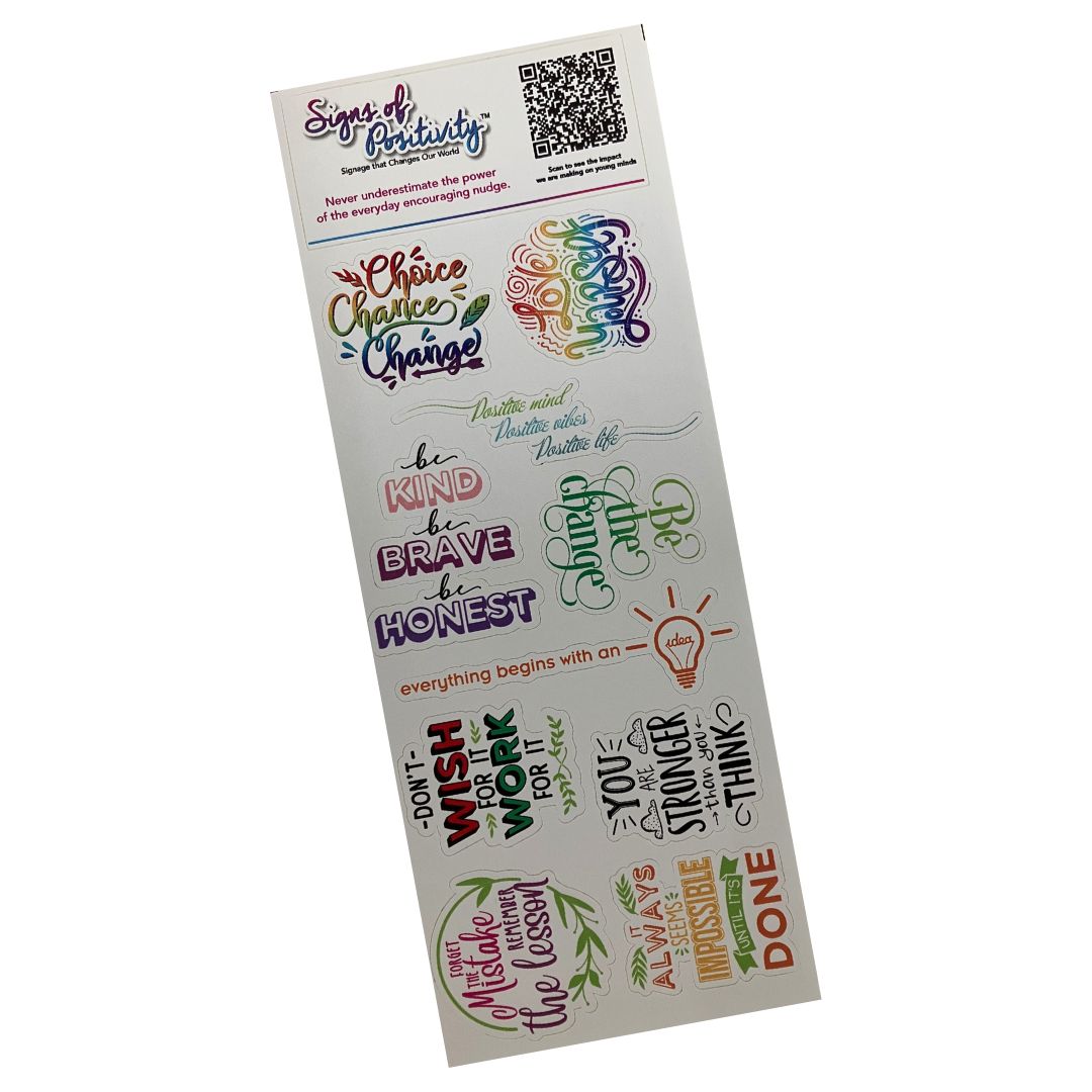 Signs of Positivity Stickers