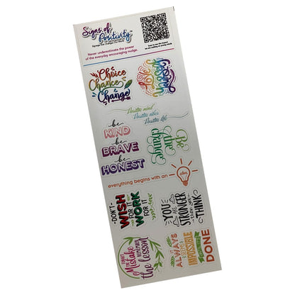 Signs of Positivity Stickers