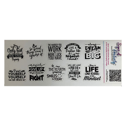 Signs of Positivity Stickers