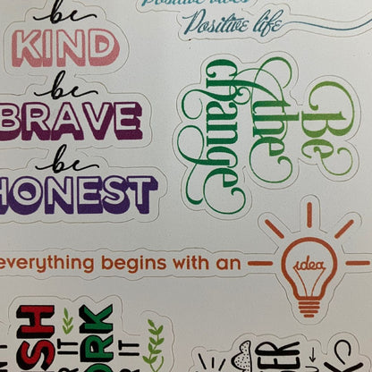 Signs of Positivity Stickers