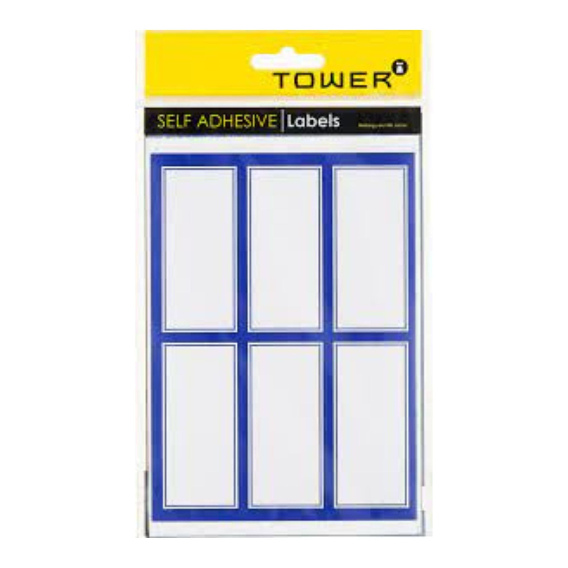 Tower Blue Border Labels – Paperly