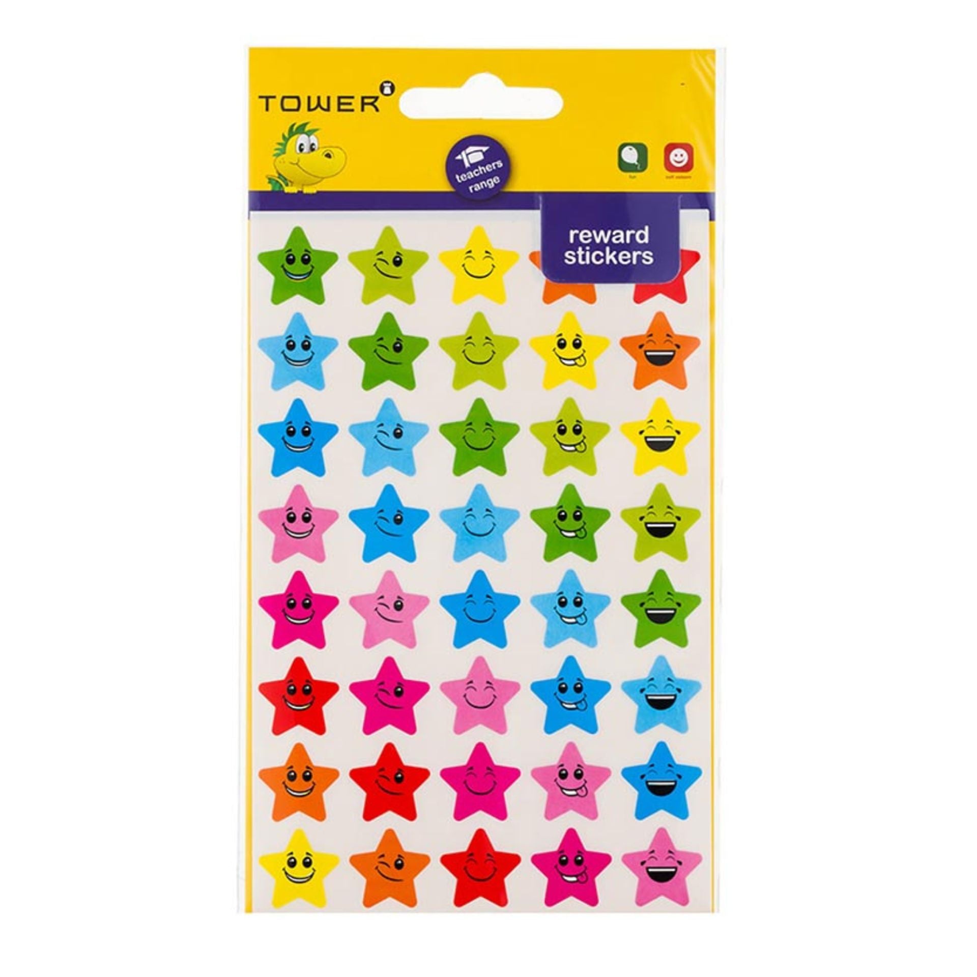 Tower Teacher Range Star Stickers with Faces – Paperly