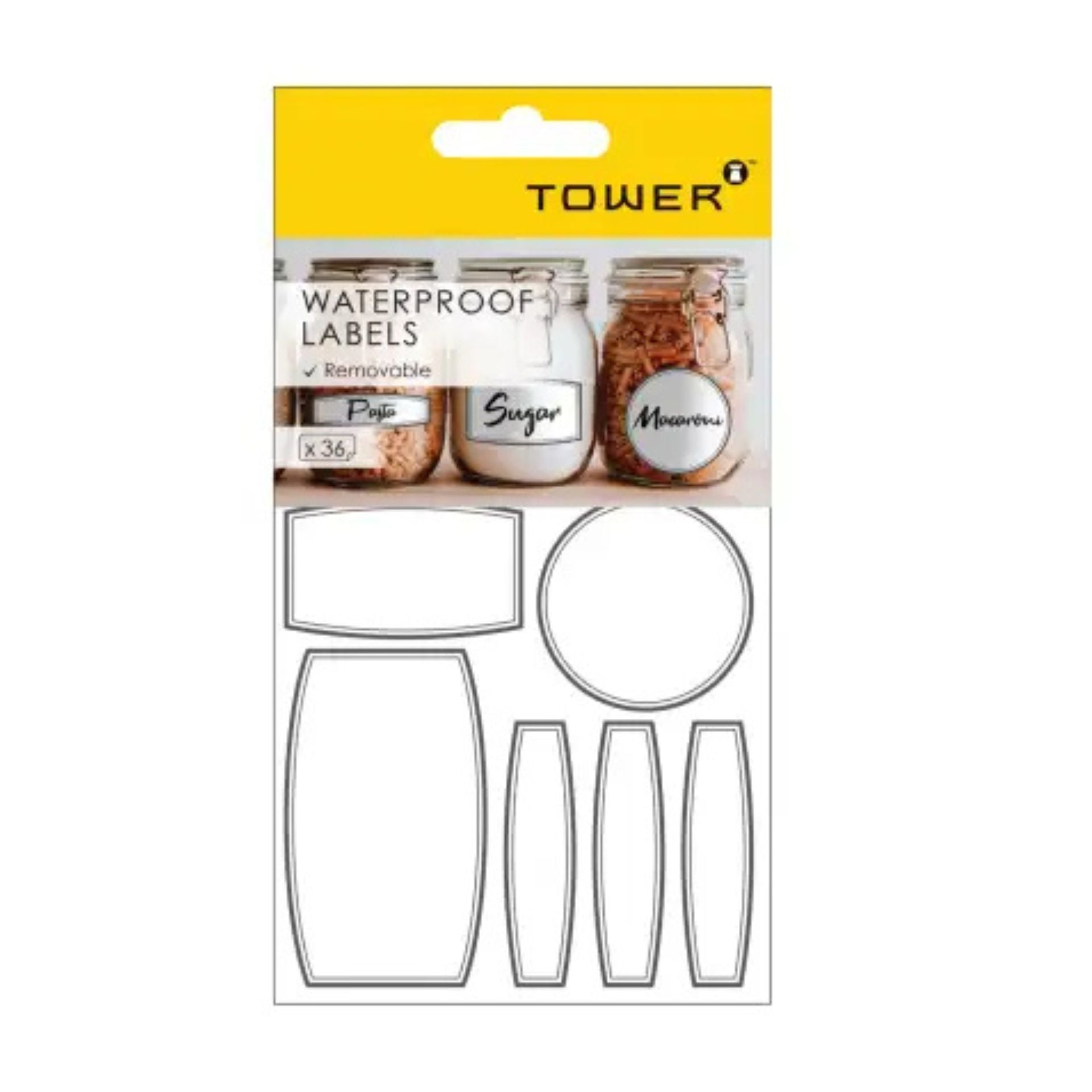 Tower Waterproof Labels (Removable) – Paperly